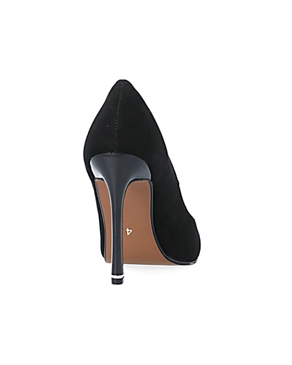360 degree animation of product Black heeled court shoes frame-10