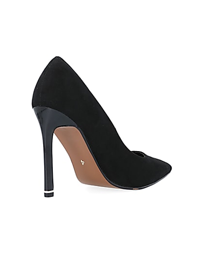 360 degree animation of product Black heeled court shoes frame-12