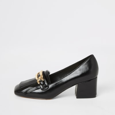 river island black tassel loafers