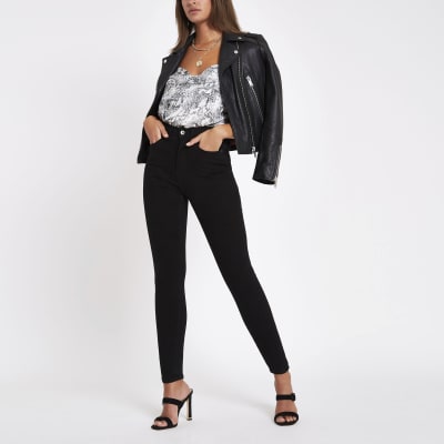 black skinny jeans river island