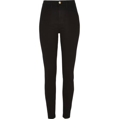 black jeans high waisted skinny