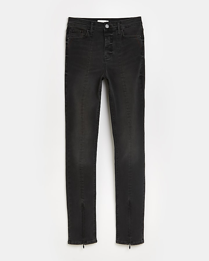 Black high waisted skinny jeans