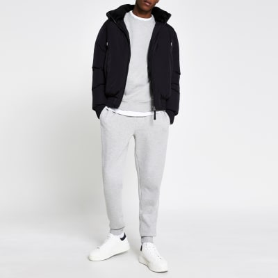 short white puffer jacket
