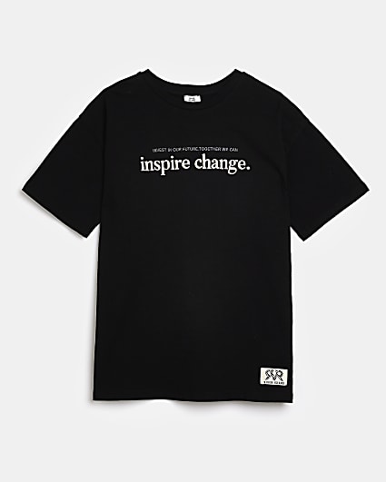 Black 'Inspire Change' t-shirt