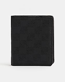 Black Jacquard Bifold Wallet