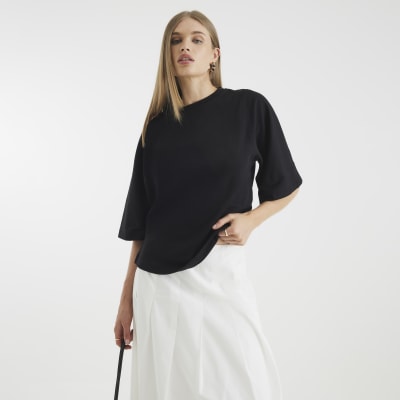Black Kimono Sleeve T-Shirt