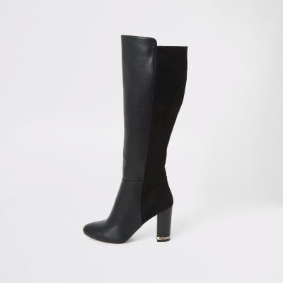 wide fit high heel boots
