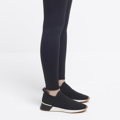 River island black trainers on sale womens