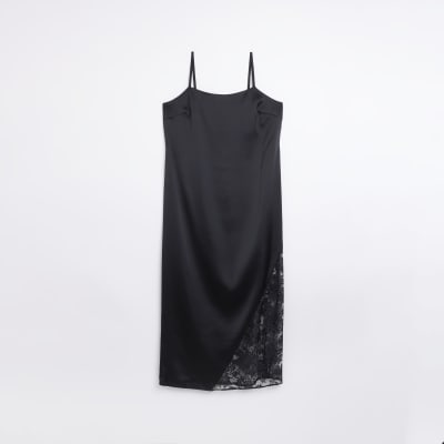 Black Lace Slip Dress