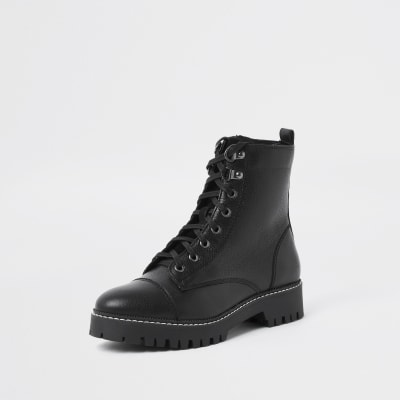 river island flat boots