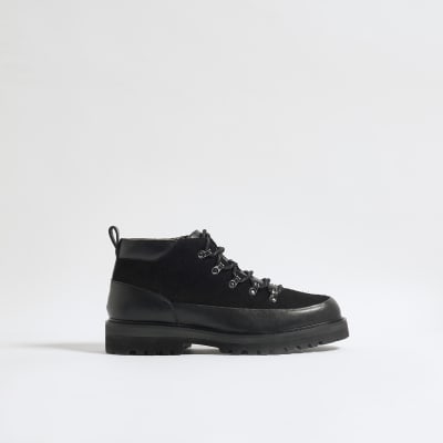 Black Lace Up Hiking Boots