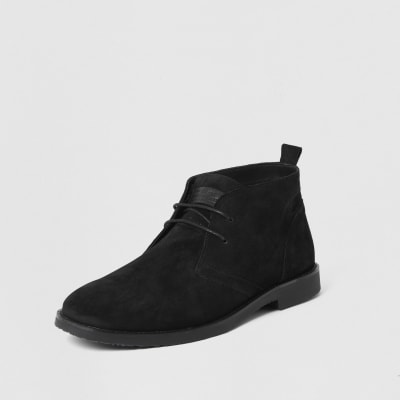 black suede chukka boots