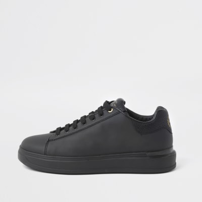 womens black trainers river island