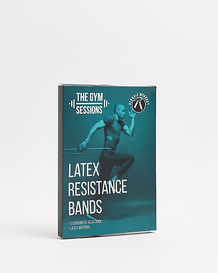 Black latex resistance bands 3 pack