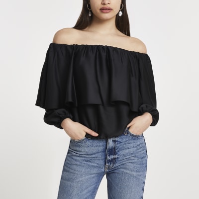 black bardot top uk