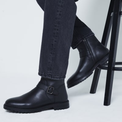 River island biker boots on sale