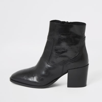 river island block heel boots