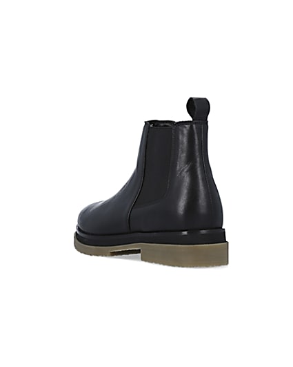 360 degree animation of product Black Leather Chelsea Boots frame-7