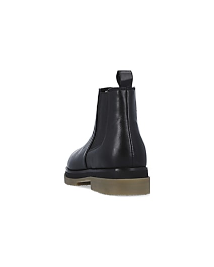 360 degree animation of product Black Leather Chelsea Boots frame-8