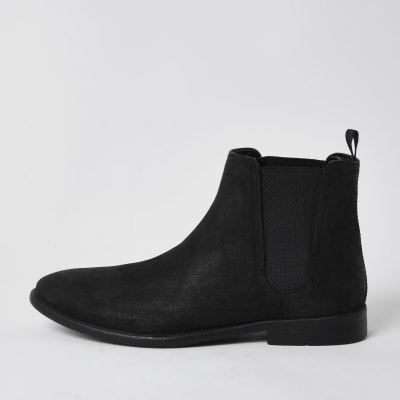 black chelsea boots