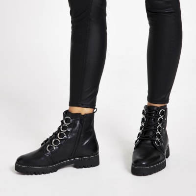 river island black boots