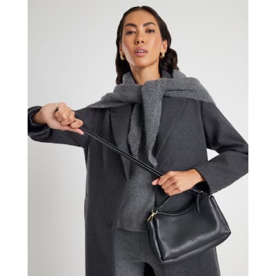 Black Leather Cross body bag