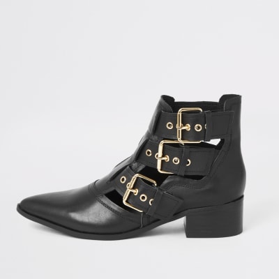 cut out ankle boots