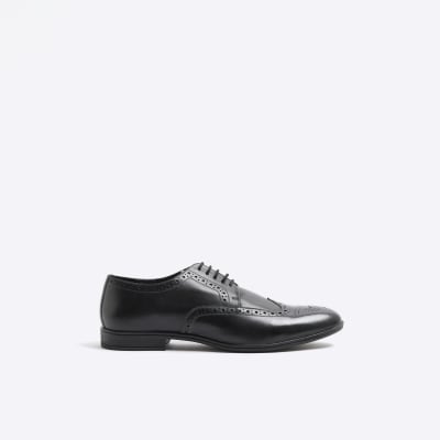Men's Sparkle Patent Leather Wingtip Oxford Shoes – Brogue Lace Up Dress Shoes For Wedding & Formal Events - View #7