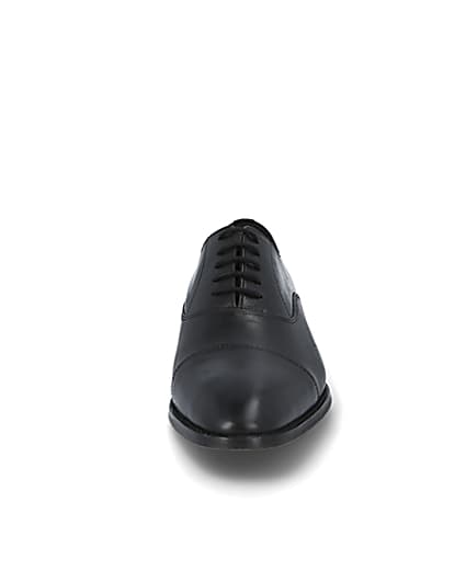 360 degree animation of product Black leather lace-up Oxford frame-21