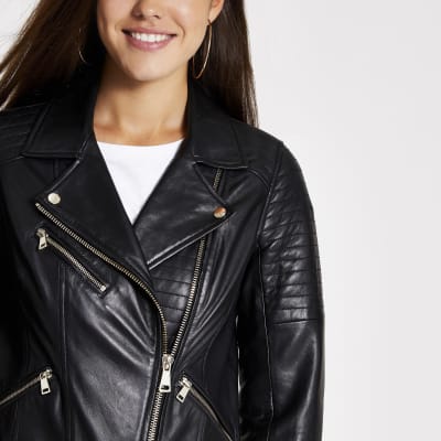 river island real leather biker jacket