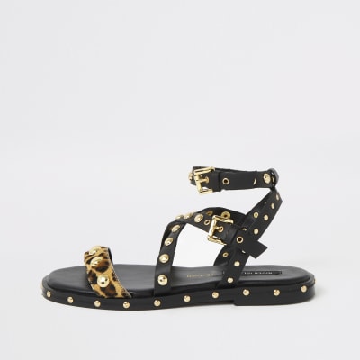 river island buckle sandals