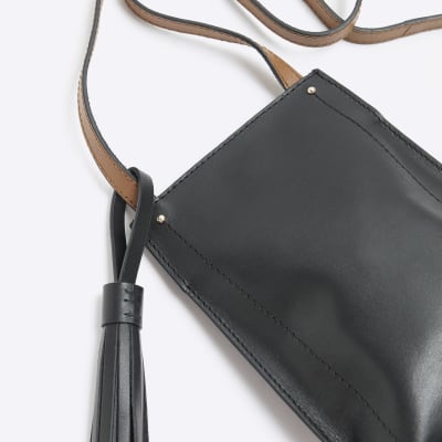 Black tassel discount bag river island