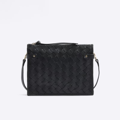 Black crossbody 2025 bag river island