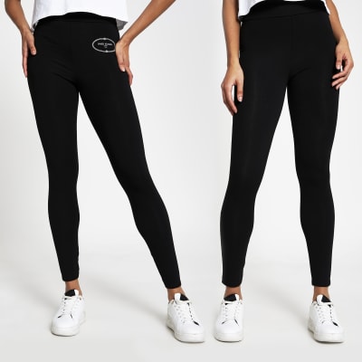 Black leggings 2 pack River Island