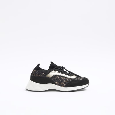 River island deals leopard print trainers