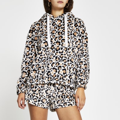 black leopard print jumper