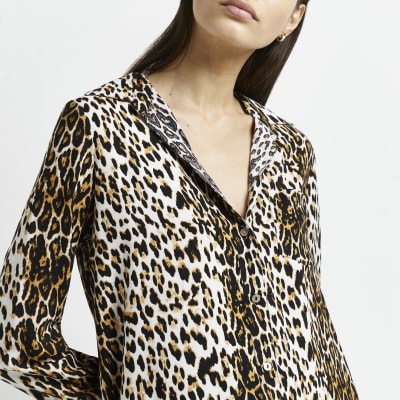 leopard print shirt river island