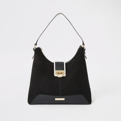 river island black slouch bag