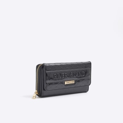 Asos River Island Black Clutch Bag River Island Bar Front Clutch