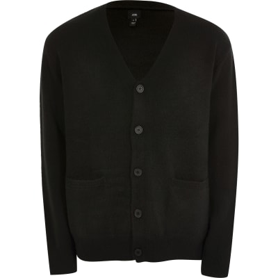boxy cardigan black