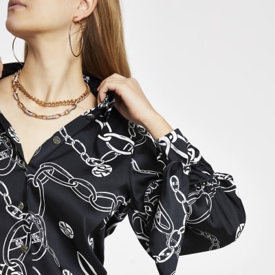 chain print shirt river island