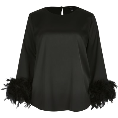 river island white feather dress
