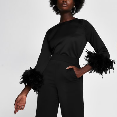 river island white feather dress