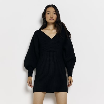 Black long sleeve outlet jumper dress