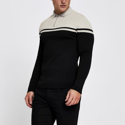 black polo shirt river island