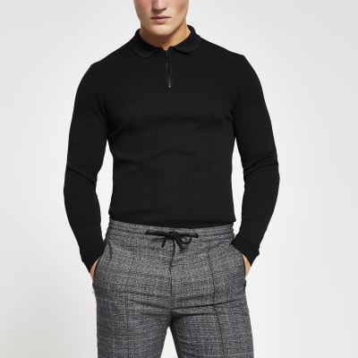 black polo shirt river island