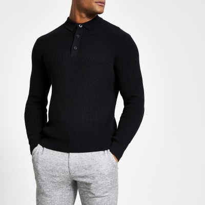 polo long sleeve knit