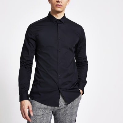 grey slim fit shirt