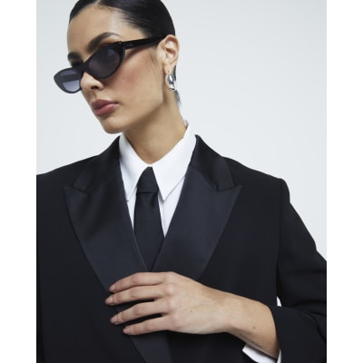River island longline blazer outlet