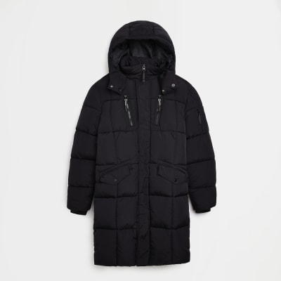 river island longline parka